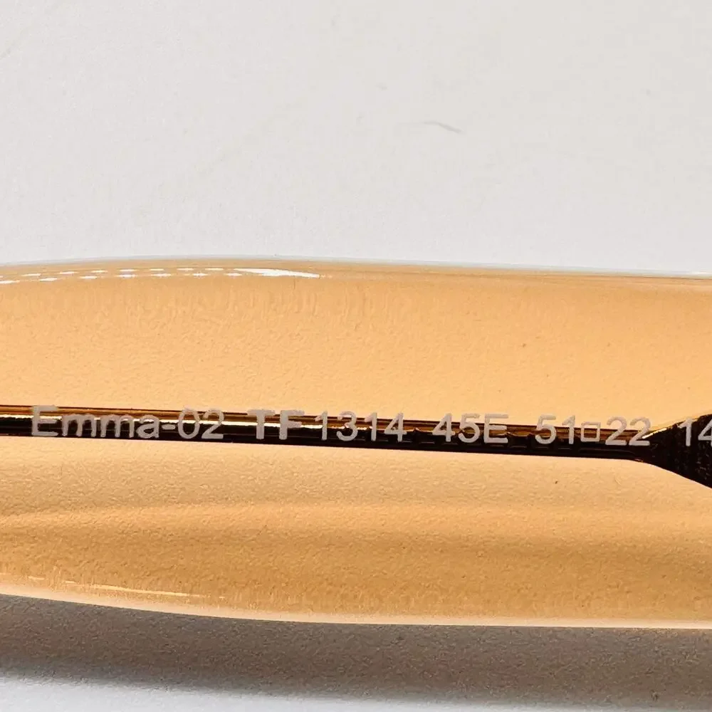 Tom Ford EMMA TF1314 45E Sunglasses Women Shiny Light Brown Frame Brown Lens NEW